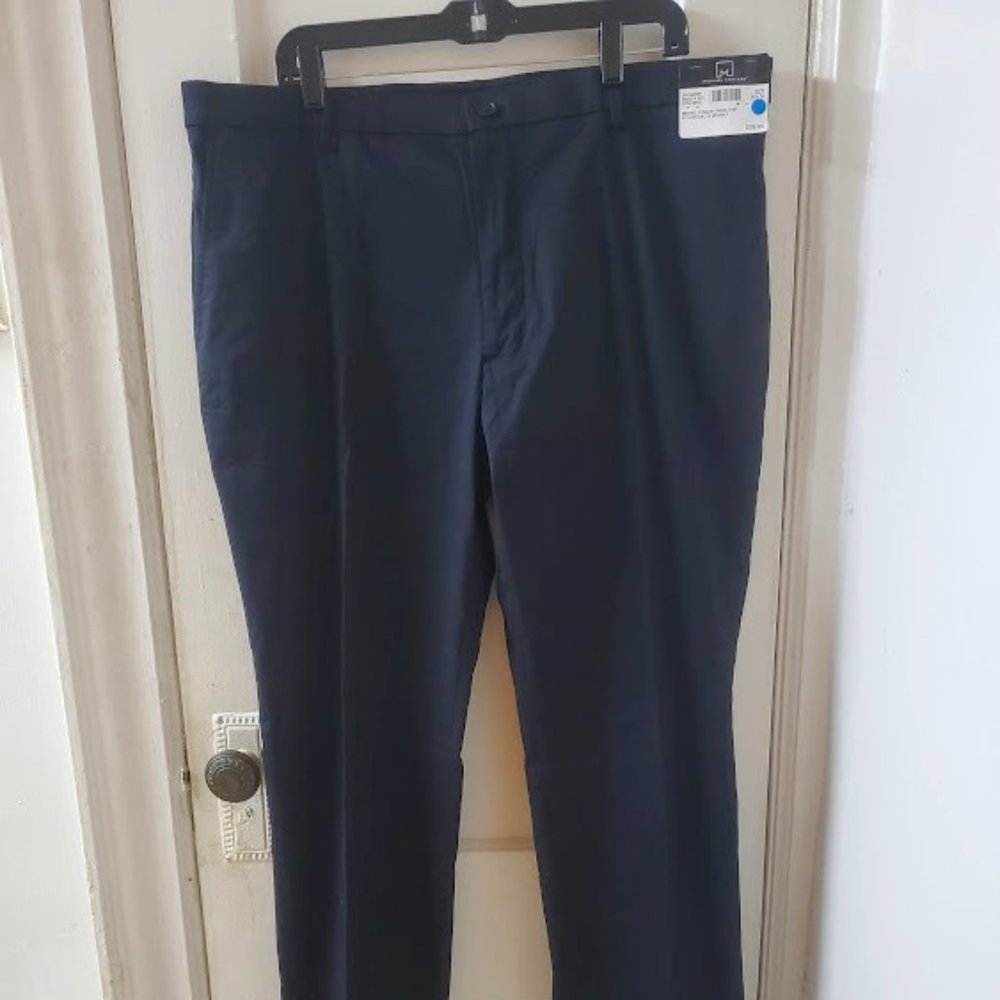 MICHAEL STRAHAN MEN DRESS PANTS - MIDNIGHT BLUE - 40W X 34L - NWT